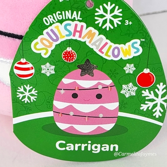 CARRIGAN 🎄 Pink Christmas Tree Xmas 2024 Original Squishmallows By Kellytoy NWT - Picture 3 of 8